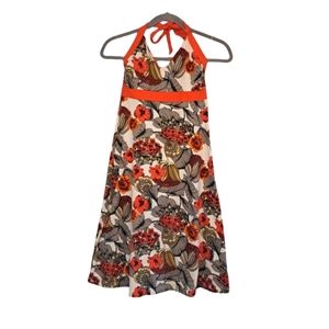 Patagonia Retro Tropical Floral Halter Midi Dress Size XS